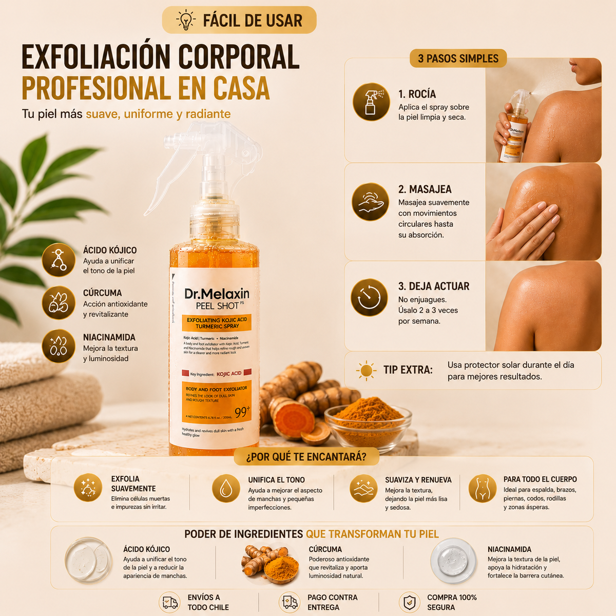 Dr. Melaxin Peel Shot™ Exfoliante Corporal