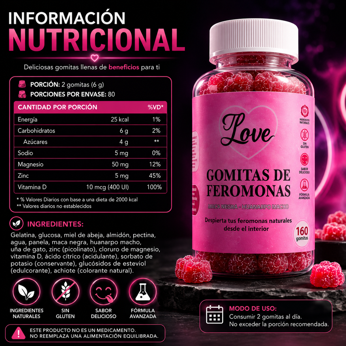 Love™ | Gomitas Premium de Feromonas