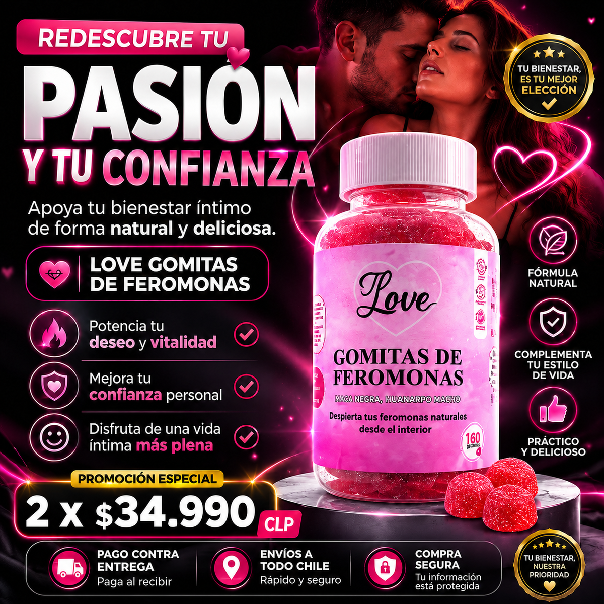Love™ | Gomitas Premium de Feromonas