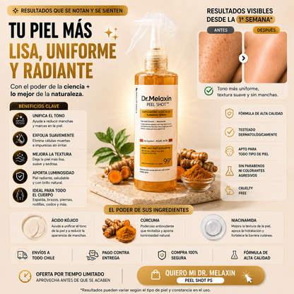 Dr. Melaxin Peel Shot™ Exfoliante Corporal